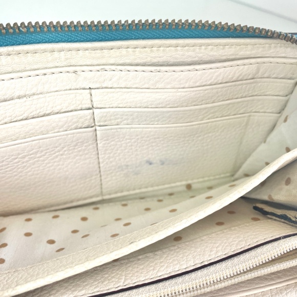 “kate spade” Turquoise Saffiano Leather “Lacey” Wallet, WLRU1689B - Picture 9 of 13